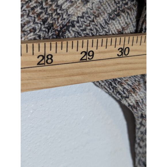 White House Black Market BOHO Zip Neck Marled Poncho Size XS/S - Picture 7 of 7